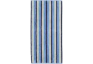 Cawo Shades Rayures Serviette d'invité 30x50 aqua