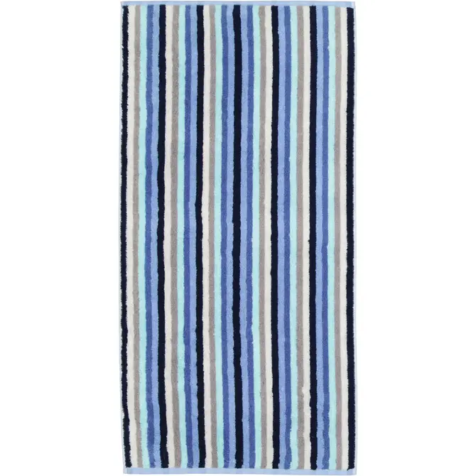 Cawo Shades Gant de toilette à rayures 16x22 aqua