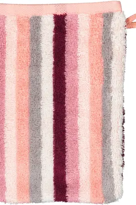 Cawo Shades Streifen Washandje 16x22 beere