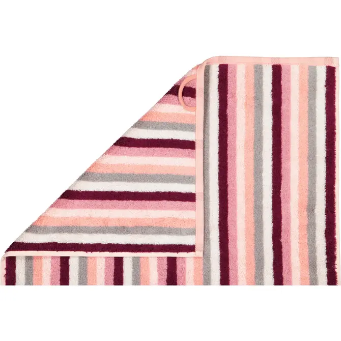 Cawo Shades Streifen Washandje 16x22 beere