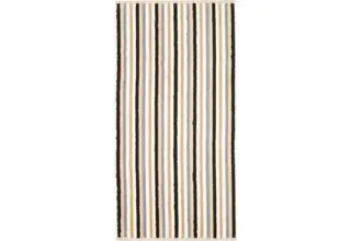 Cawo Shades Rayures Drap de douche 70x140 sable