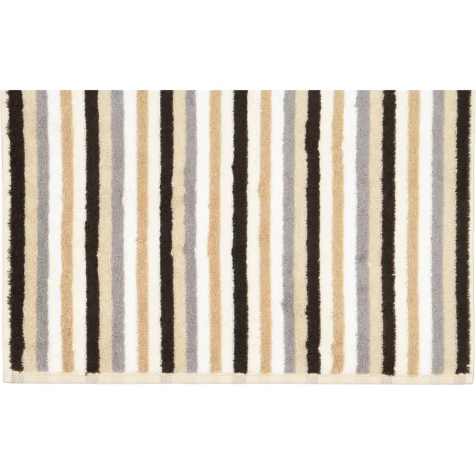 Cawo Shades Rayures Drap de douche 70x140 sable