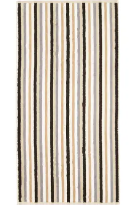 Cawo Shades Rayures Serviette d'invité 30x50 sable