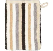 Cawo Shades Streifen Washandje 16x22 sand