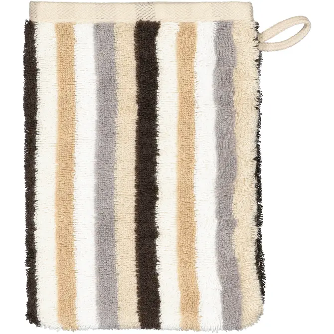 Cawo Shades Streifen Washandje 16x22 sand