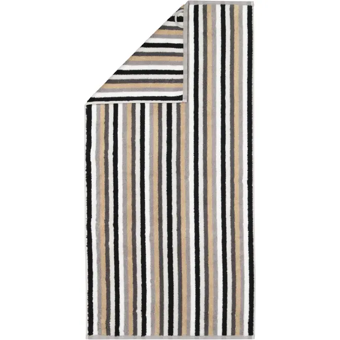 Cawo Shades Rayures Serviette d'invité 30x50 pierre Cawo Shades Rayures Serviette d'invité 30x50 pierre