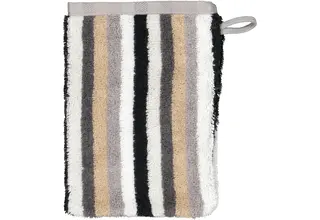 Cawo Shades Streifen Washandje 16x22 stein