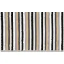 Cawö Cawo Shades Gant de toilette à rayures 16x22 pierre