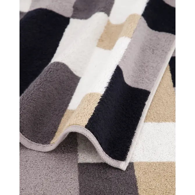 Cawo Shades Karo Serviette de Douche 70x140 pierre