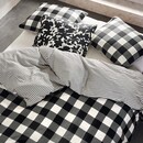 Essenza Essenza Chess Duvet Cover Anthracite 240x200/220