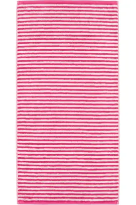 Cawo Campus Ringel Handdoek 50x100 pink