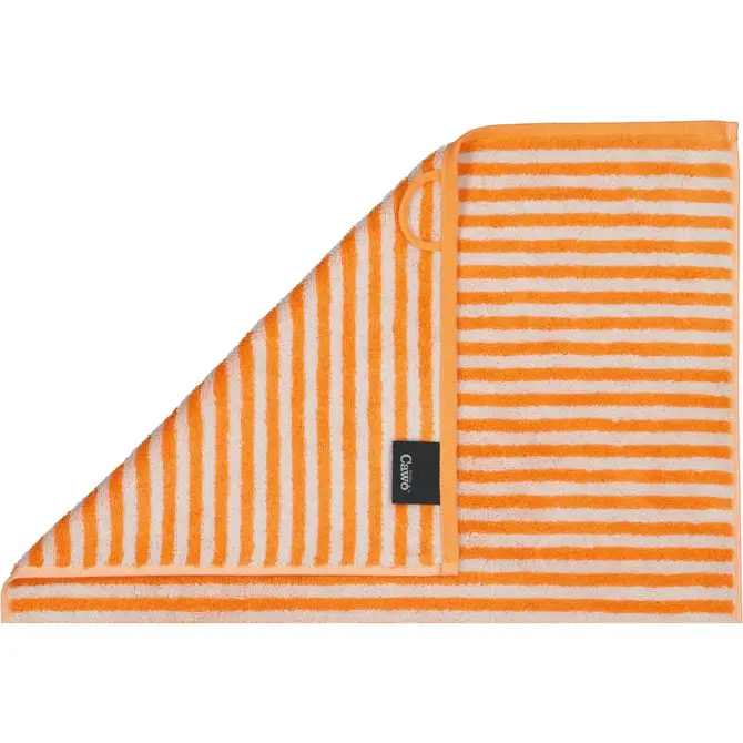Cawo Campus Ringel Serviette Invité 30x50 mandarine