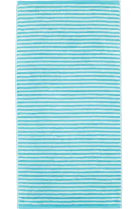 Cawo Campus Ringel Handdoek 50x100 türkis