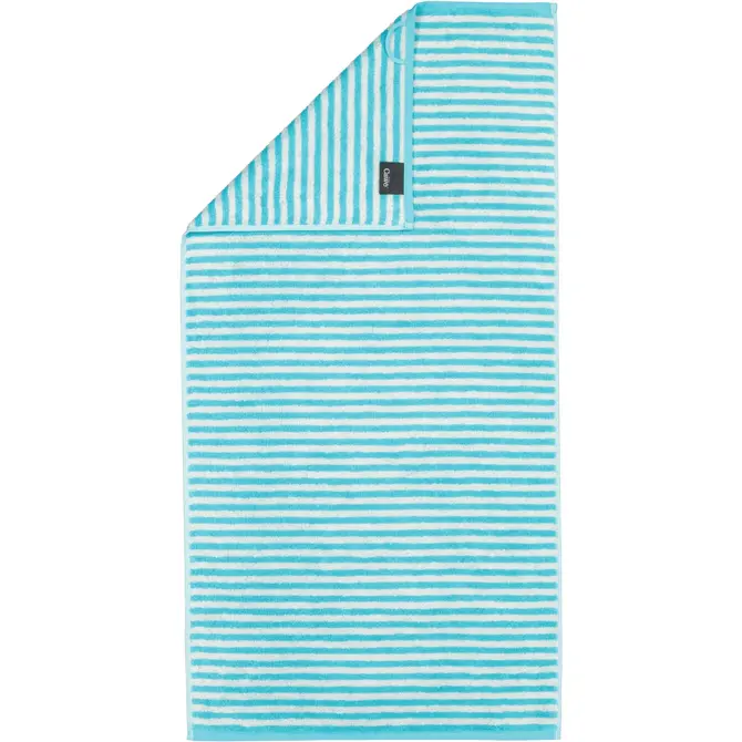 Cawo Campus Serviette à Main Ringel 50x100 turquoise