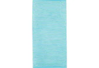 Cawo Campus Ringel Serviette Invité 30x50 turquoise