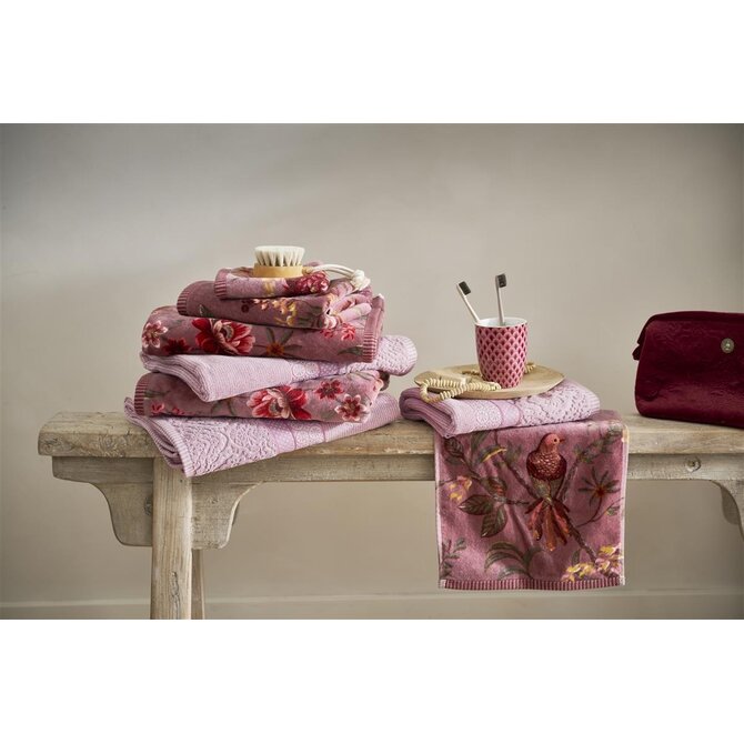 Pip Studio Soft Zellige handdoek Lila 55x100 cm