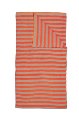 Pip Studio Bonsoir Plaid rayé Orange 130x170 cm