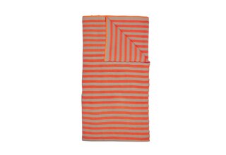 Pip Studio Bonsoir Plaid rayé Orange 130x170 cm