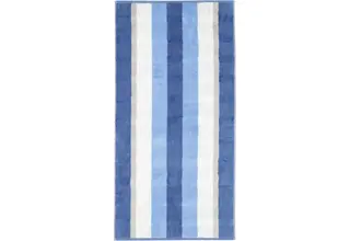 Cawo Noblesse Stripes  Gastendoekje 30x50 saphir