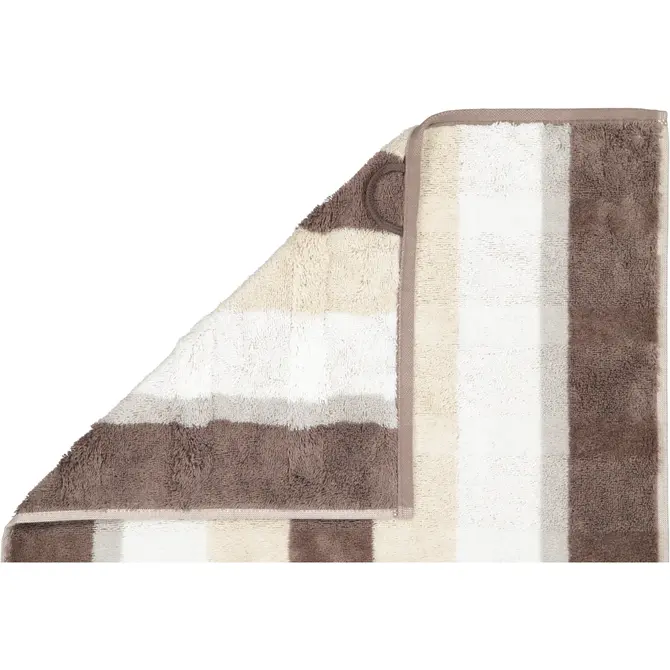 Cawo Noblesse Stripes Serviette 50x100 noix