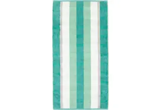 Cawo Noblesse Stripes Serviette 50x100 émeraude