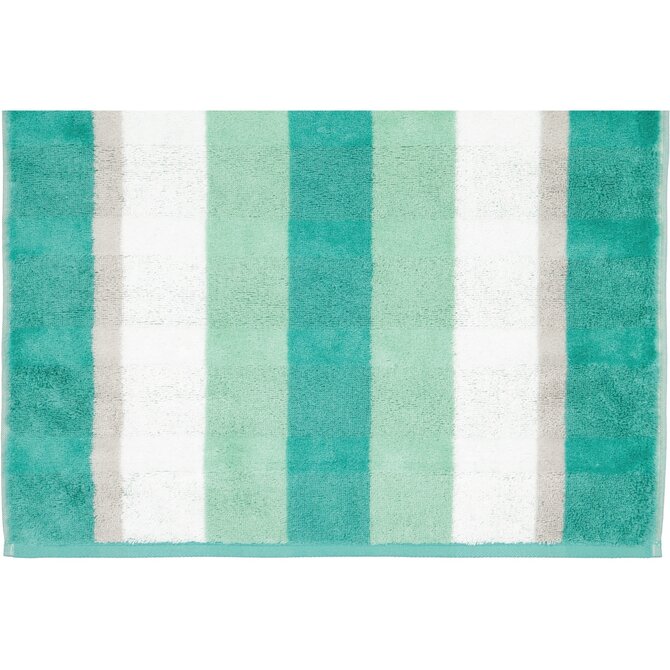 Cawo Noblesse Stripes  Handdoek 50x100 smaragd