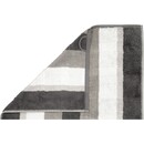 Cawö Cawo Noblesse Stripes Serviette d'invité 30x50 anthracite