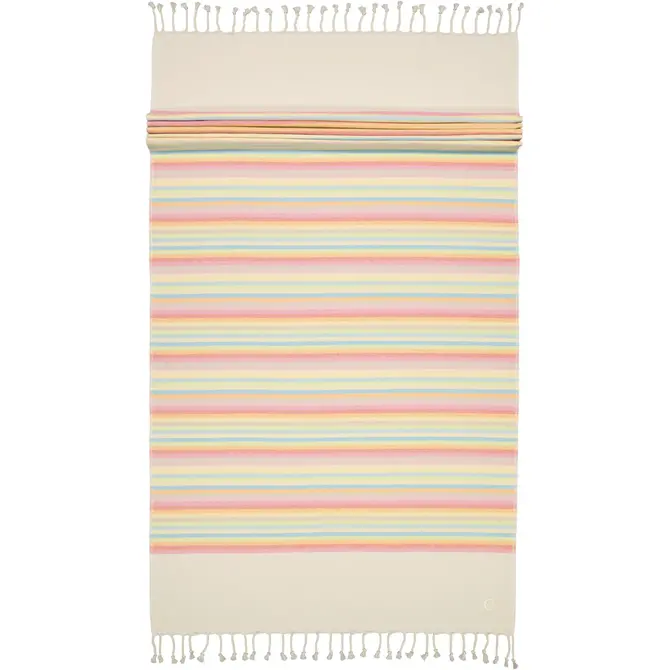 Cawo Lifestyle Hamam Streifen Strandlaken 90x180 multicolor