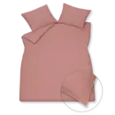 Vandyck Housse de couette Vandyck Washed Cotton ashrose 1 personne (140x200/220)