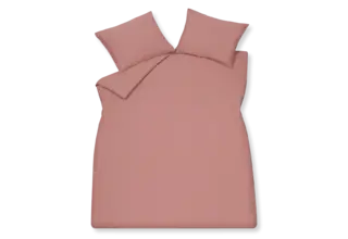 Vandyck Dekbedovertrek Washed Cotton ashrose Lits-jumeaux (240x200/220 )