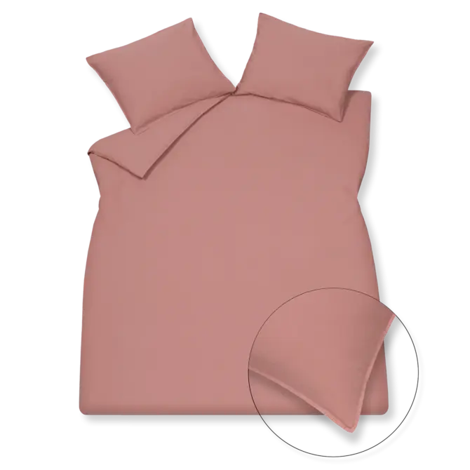 Vandyck Housse de Couette Washed Cotton ashrose Lits-jumeaux (240x200/220)