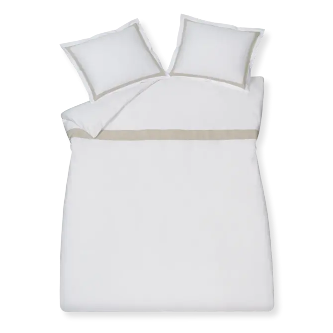 Housse de couette Vandyck Purity Capri blanc 1 personne (140x200/220)