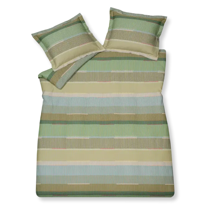 Vandyck Dekbedovertrek Optimist smokegreen Lits-jumeaux (240x200/220 )