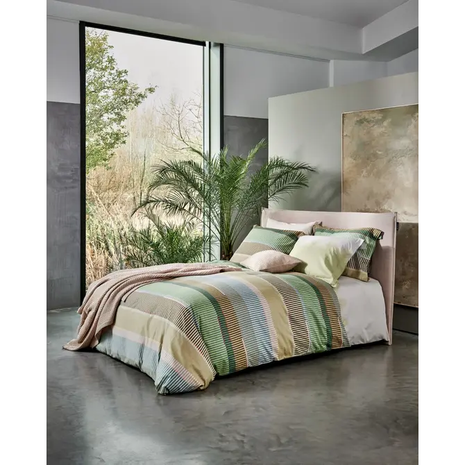 Vandyck Dekbedovertrek Optimist smokegreen Lits-jumeaux (240x200/220 )