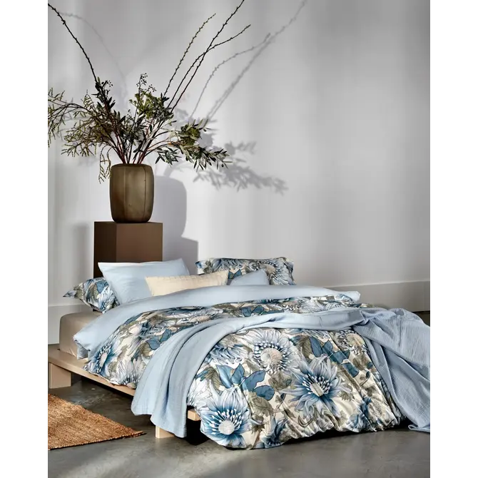 Vandyck Blue Wander pearlblue Taie d'oreiller (60x70)