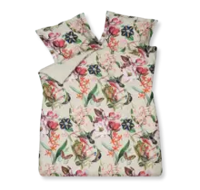 Housse de couette Vandyck Flower Mix creamtan 2 personnes (200x200/220)