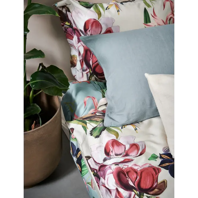 Vandyck Dekbedovertrek Flower Mix creamtan 2-persoons (200x200/220 )