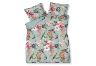 Vandyck Housse de couette Flower Mix pearlblue Lits-jumeaux (240x200/220)