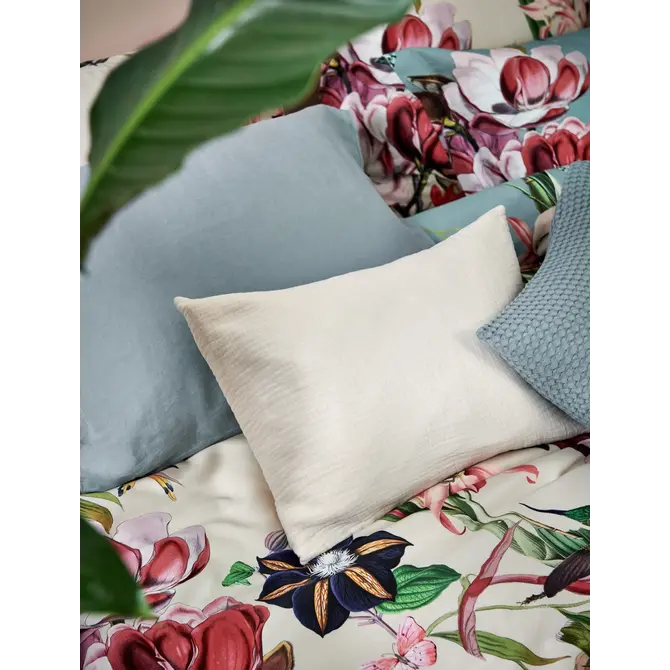 Vandyck Dekbedovertrek Flower Mix pearlblue Lits-jumeaux (240x200/220 )