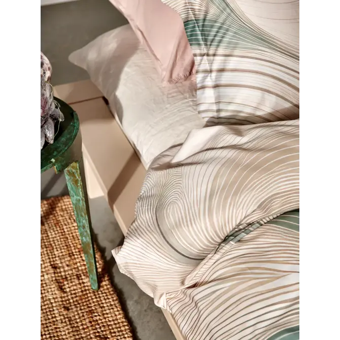 Housse de couette Vandyck Flowing creamtan 1 personne (140x200/220)