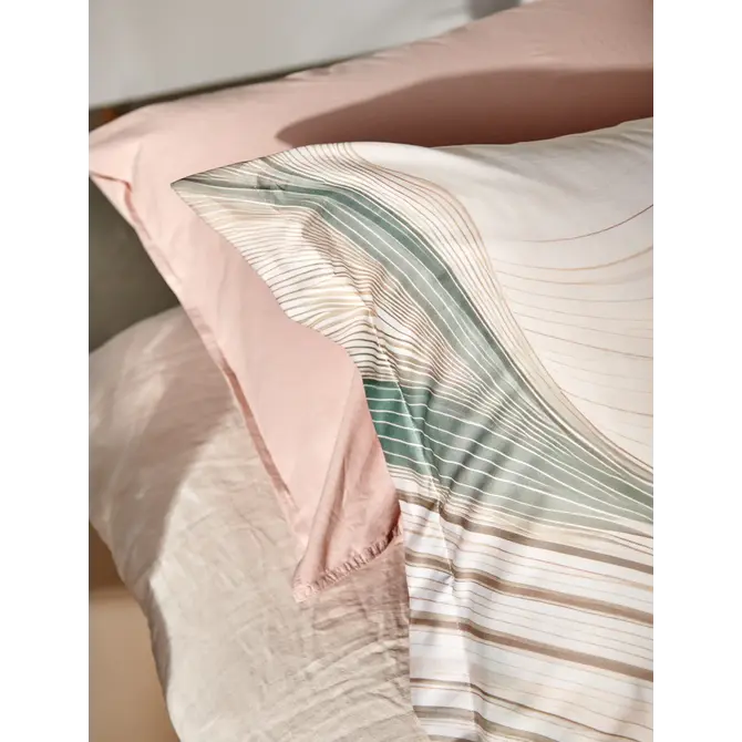 Housse de couette Vandyck Flowing creamtan 1 personne (140x200/220)