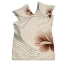 Housse de couette Vandyck Flowing creamtan 2 personnes (200x200/220)