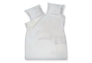 Housse de couette Vandyck Motif Fleur crème-tan 2 personnes (200x200/220)