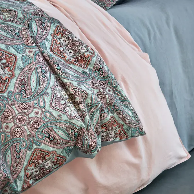 Vandyck Charm pearlblue Kussensloop (60x70)