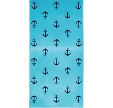 Cawö Beach Anker Serviette de Plage 80x180 Turquoise
