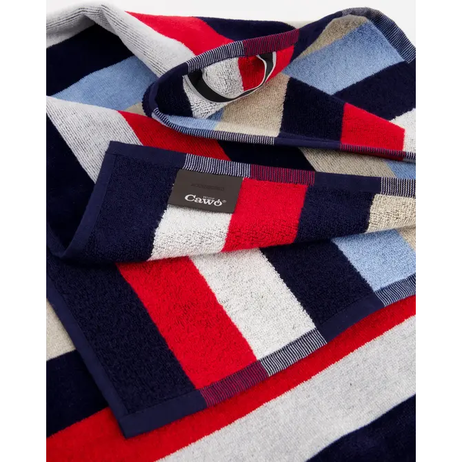 Cawö Beach Strepen Strandlaken 80x180 Multicolor