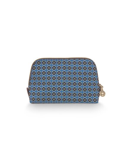 Pip Studio Coby Cosmetic Bag Triangle Small Clover Blue 19/15x12x6cm