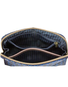 Pip Studio Coby Cosmetic Bag Triangle Small Clover Blue 19/15x12x6cm