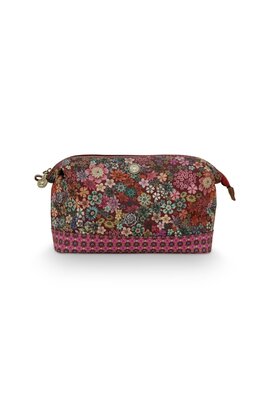 Pip Studio Cooper Trousse Cosmétique Grande Tutti i Fiori Rose 26x18x12cm