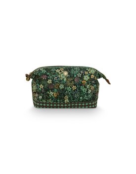 Pip Studio Cooper Cosmetic Purse Large Tutti i Fiori Green 26x18x12cm